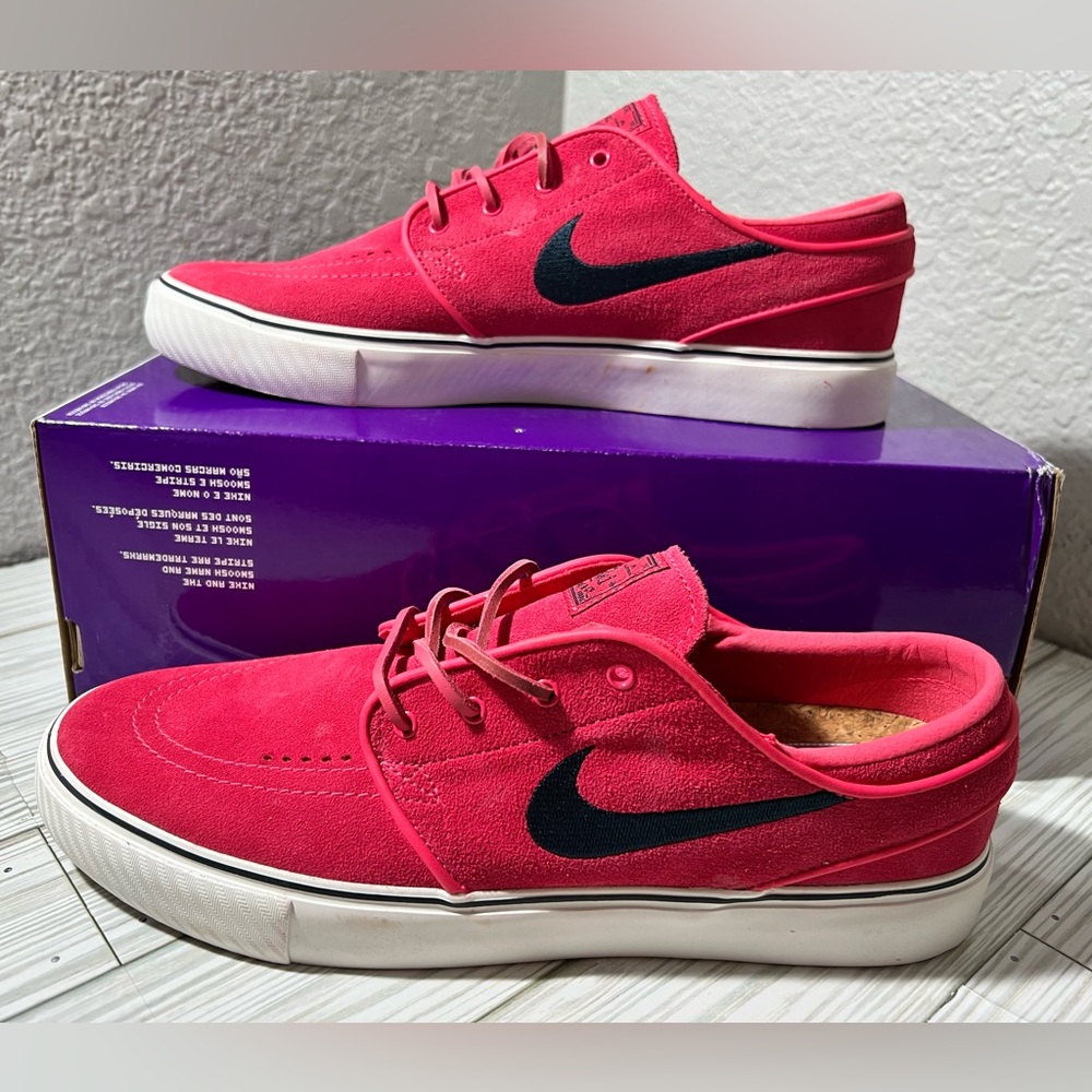 Nike SB Zoom Janoski OG+ skate shoe sneaker Men's Size 8 pink navy FD6757 601